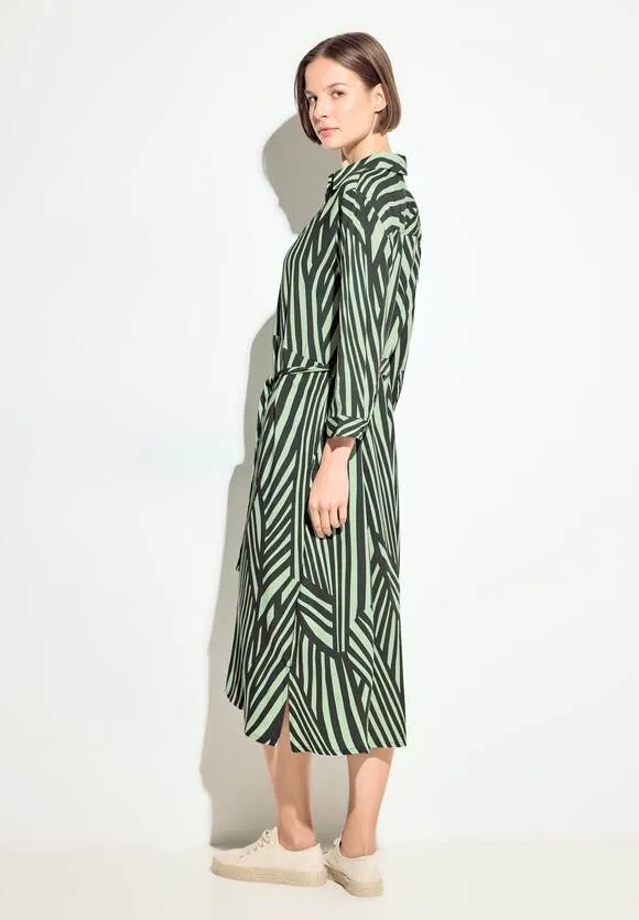 143963- Stripe Print Dress - Cecil