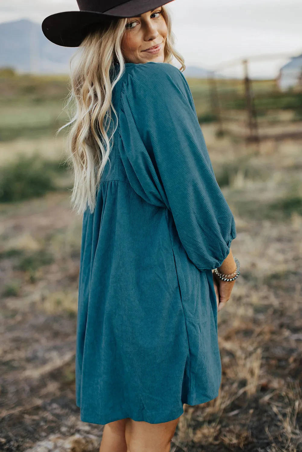 3/4 Sleeve Mini Dress