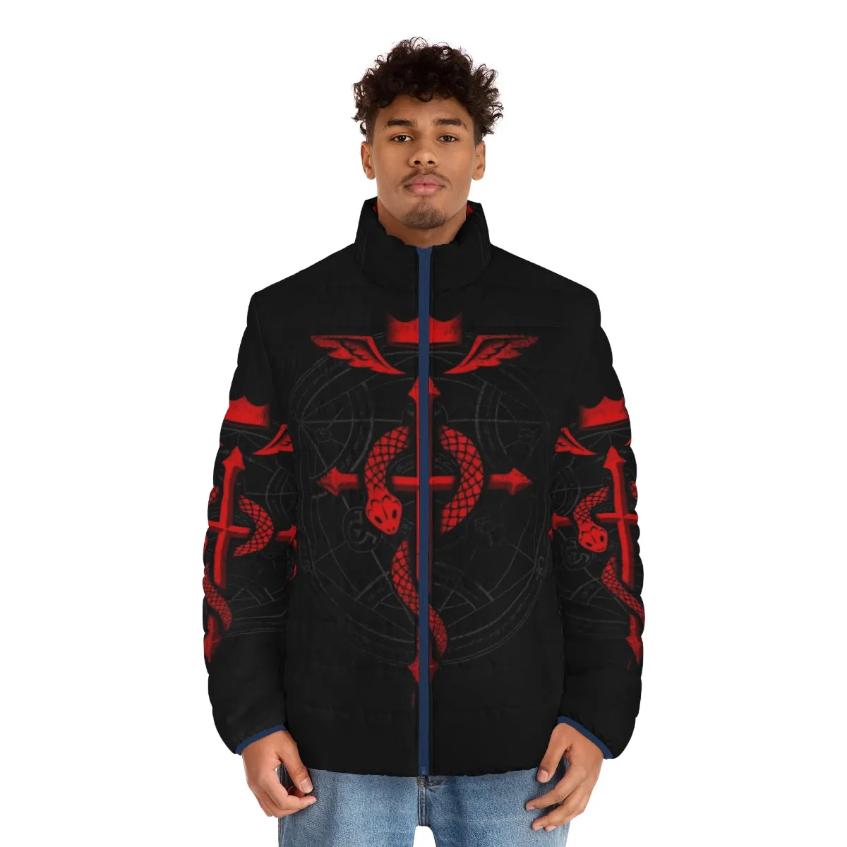 Alchemist Flamel Puffer Jacket - Inspired by Fullmetal Alchemist