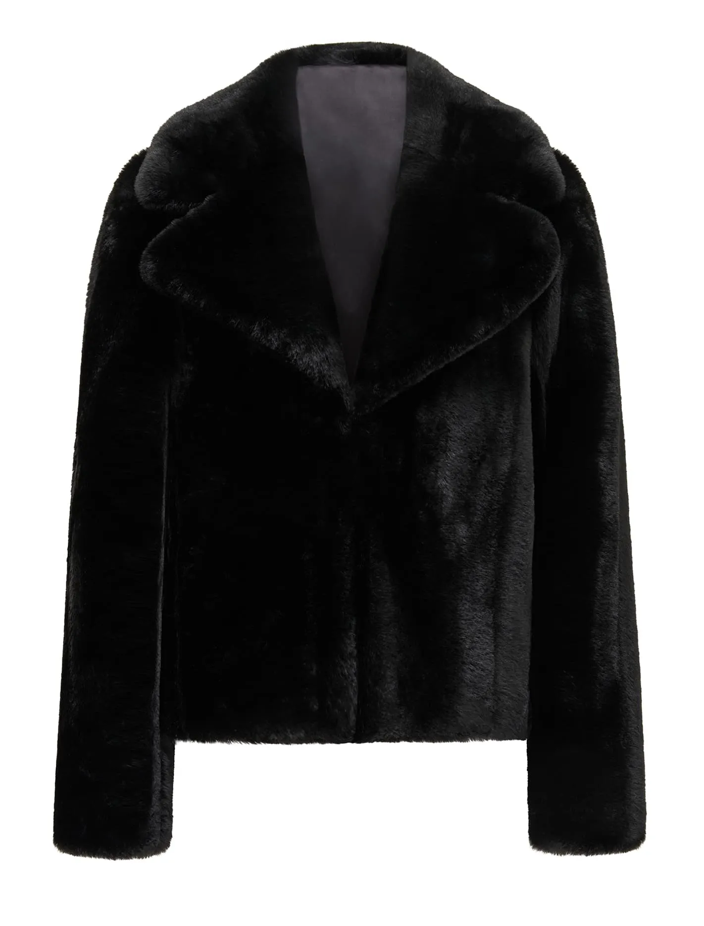 Anara Panelled Fur Coat