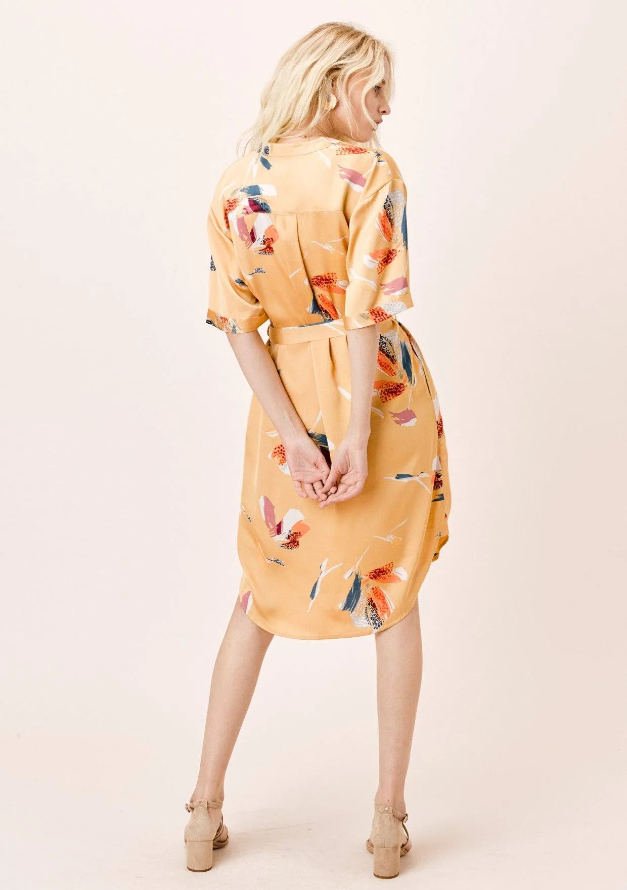 Arina Belted Shirt Dress