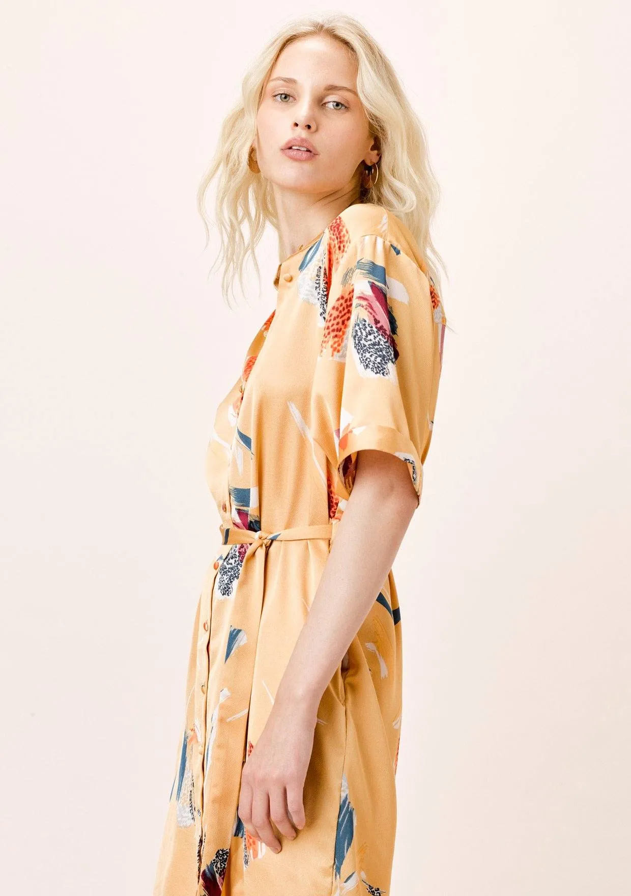 Arina Belted Shirt Dress
