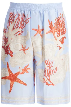 baroque silk bermuda set