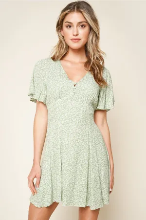 Bellevue Floral Print Swing Dress