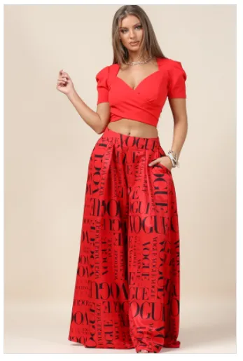 Block Palazzo Pants