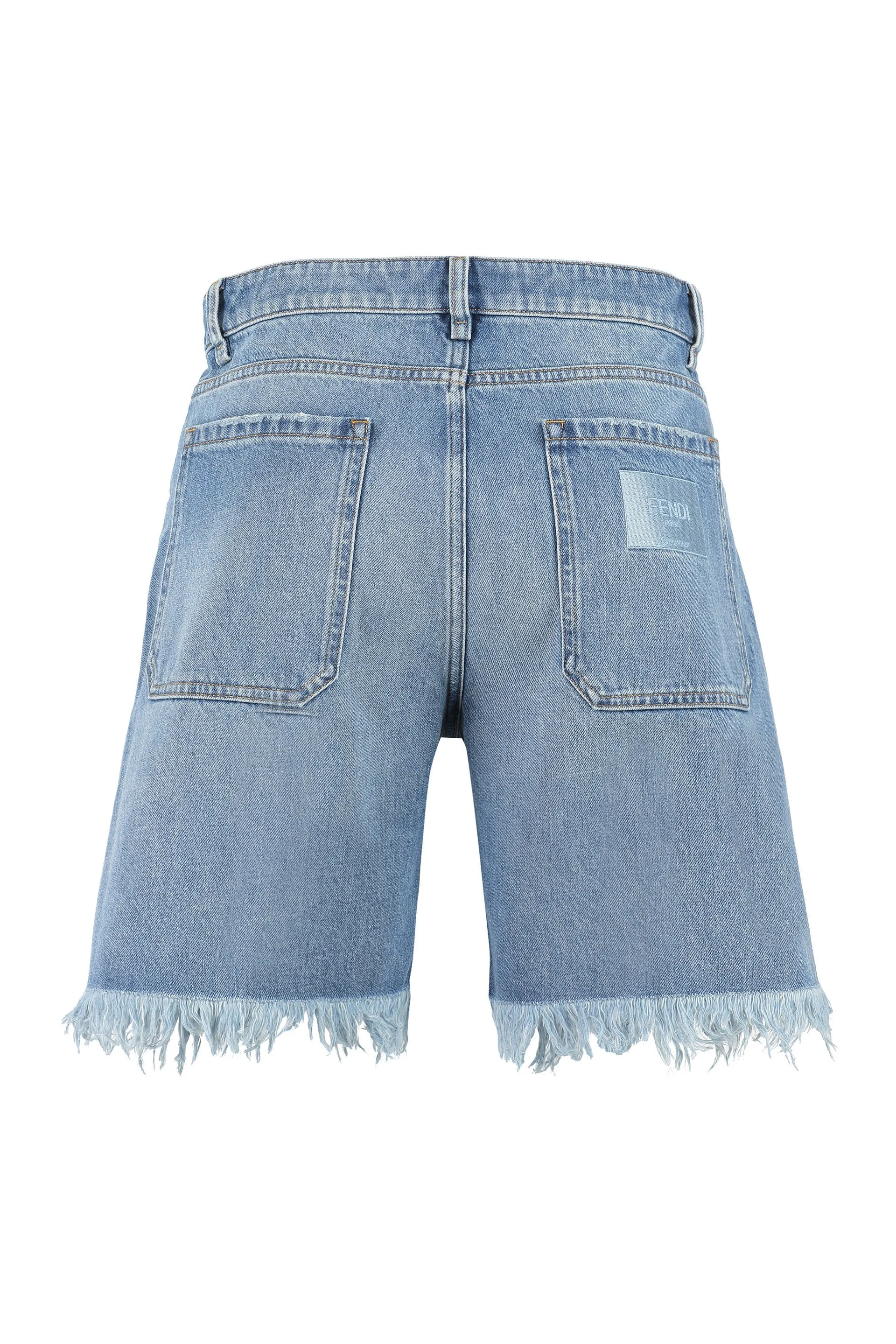 BLUE DENIM BERMUDA SHORTS