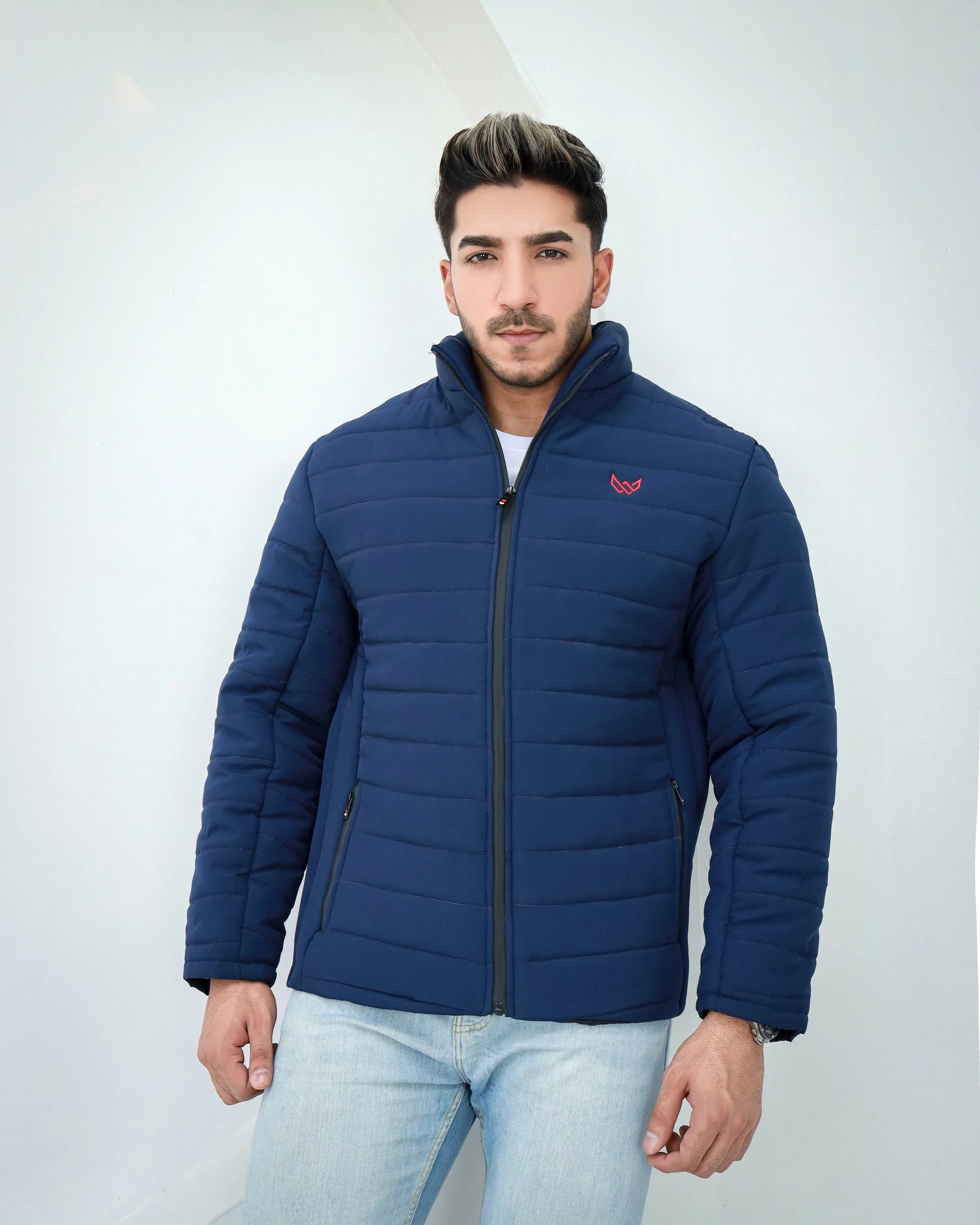 Bomber Quilted Jacket - Navy