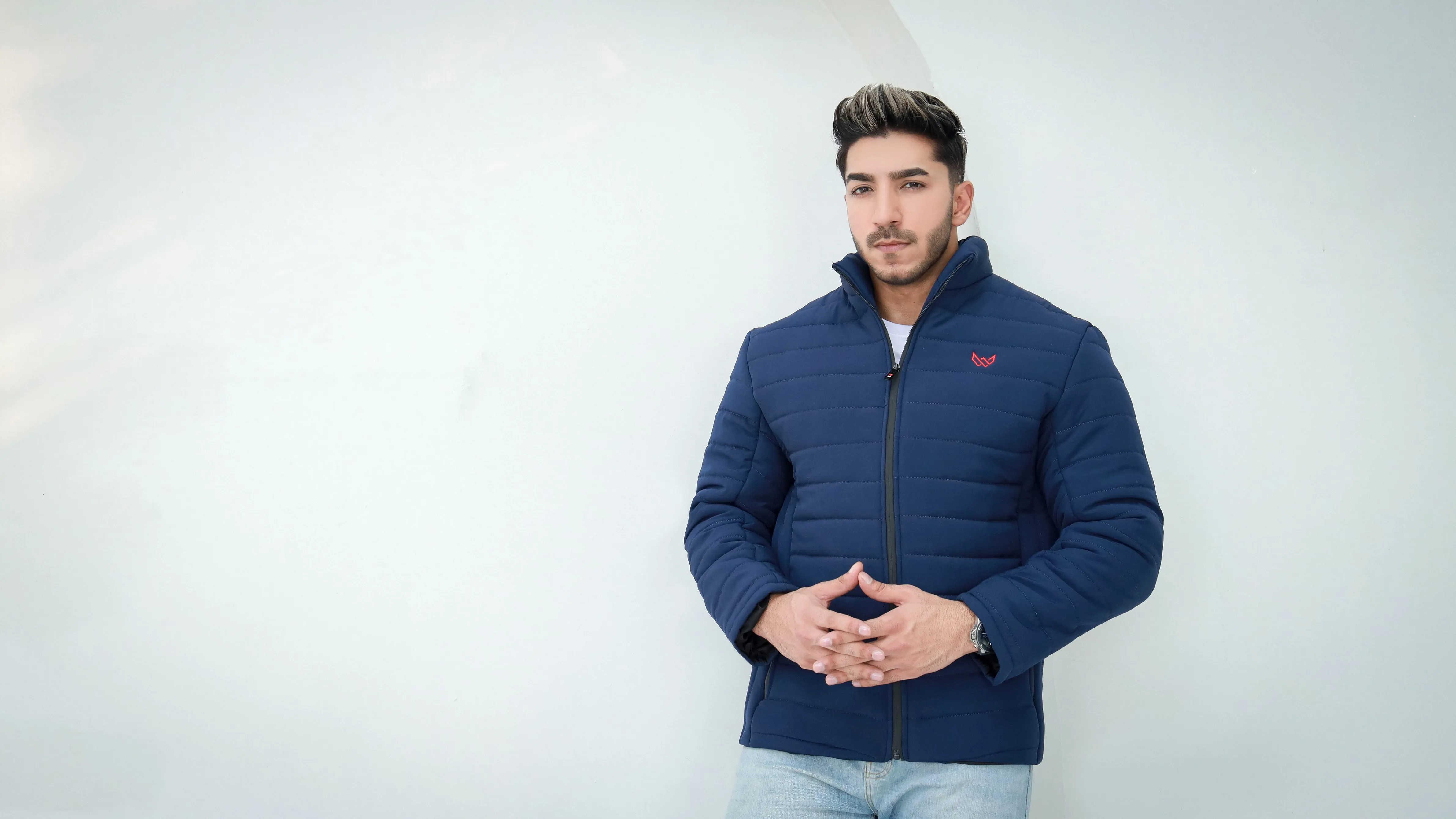 Bomber Quilted Jacket - Navy
