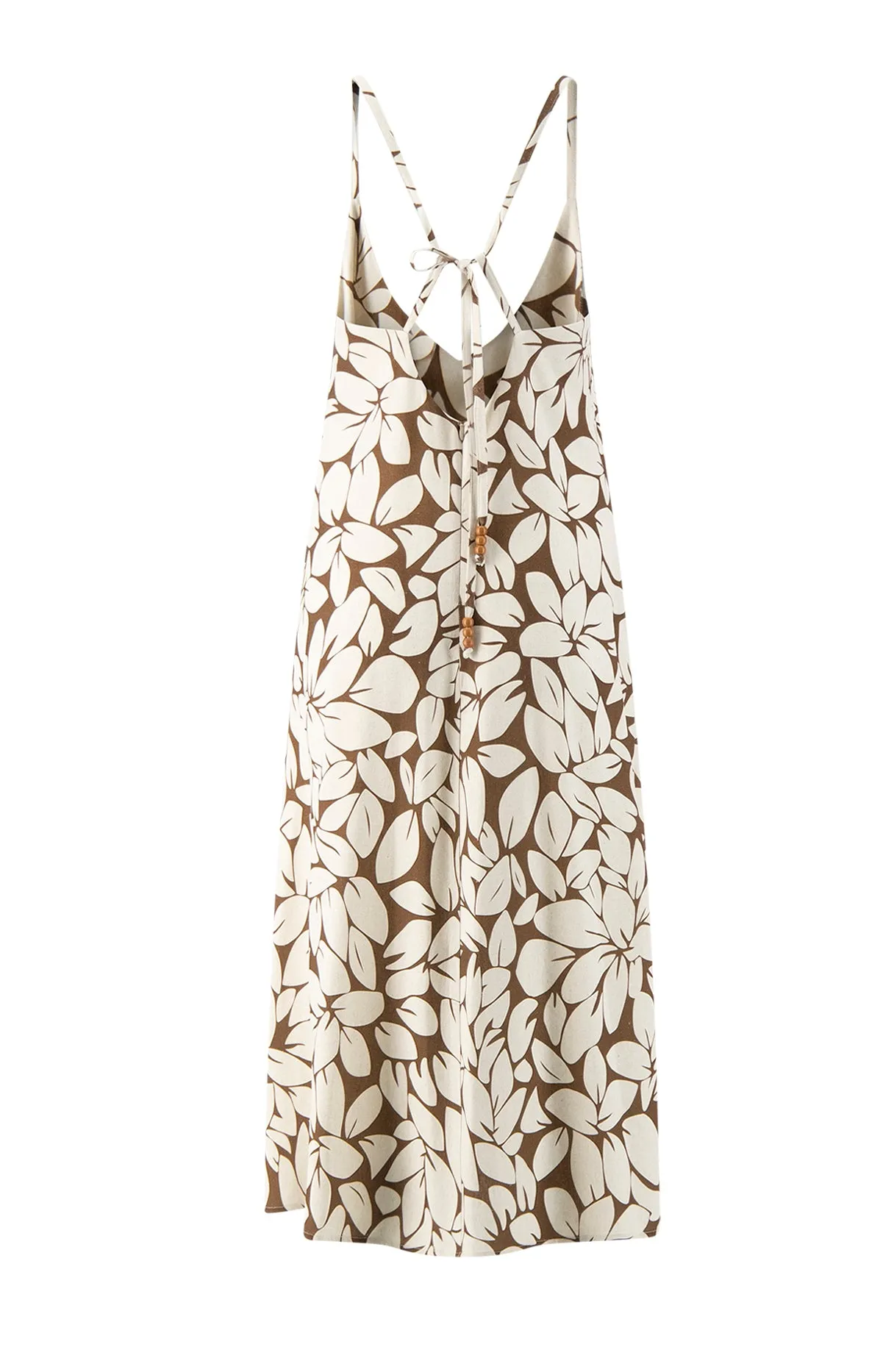 Boulevard Dress in Brown Leaf