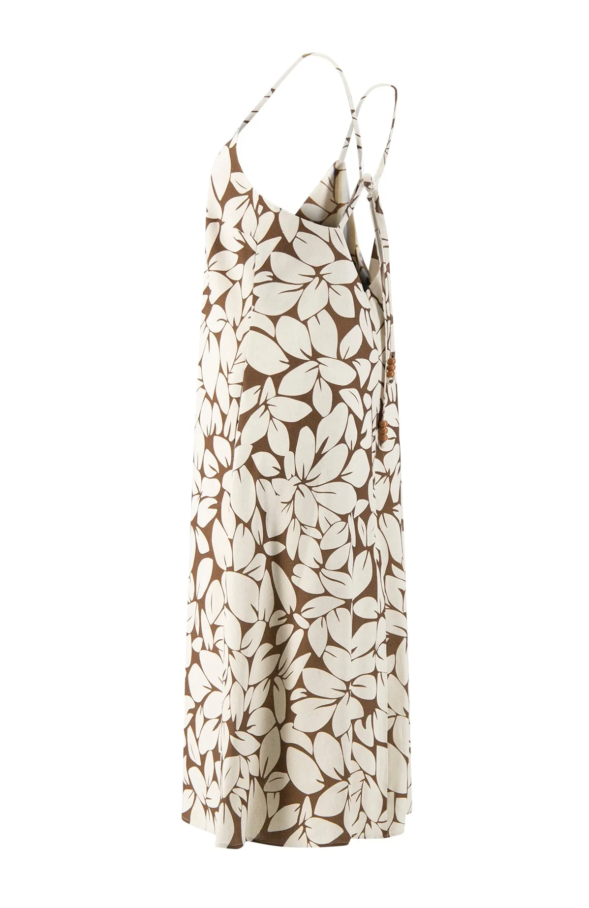 Boulevard Dress in Brown Leaf