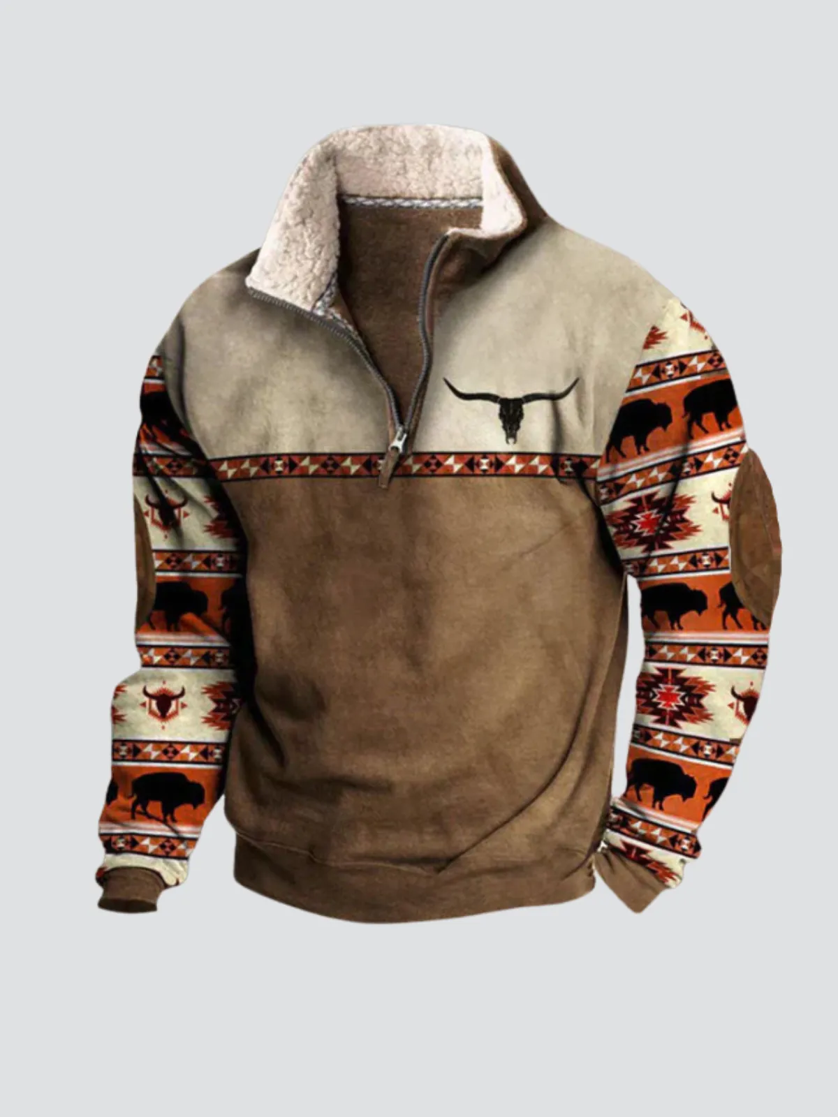 Brody | Casual Quarter-Zip Fleece Pullover for Men