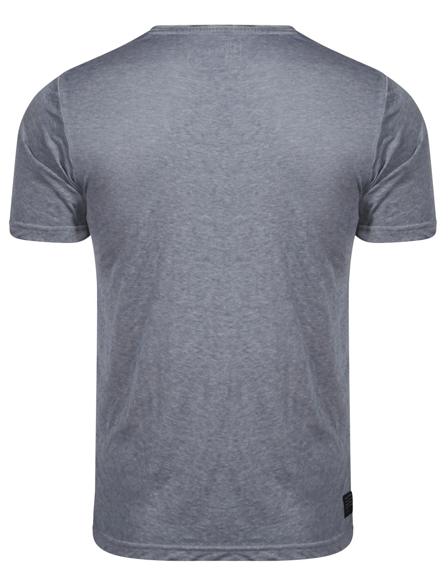 Burnwest Crew Neck Burnout T-Shirt with Pocket in Vintage Indigo - Dissident