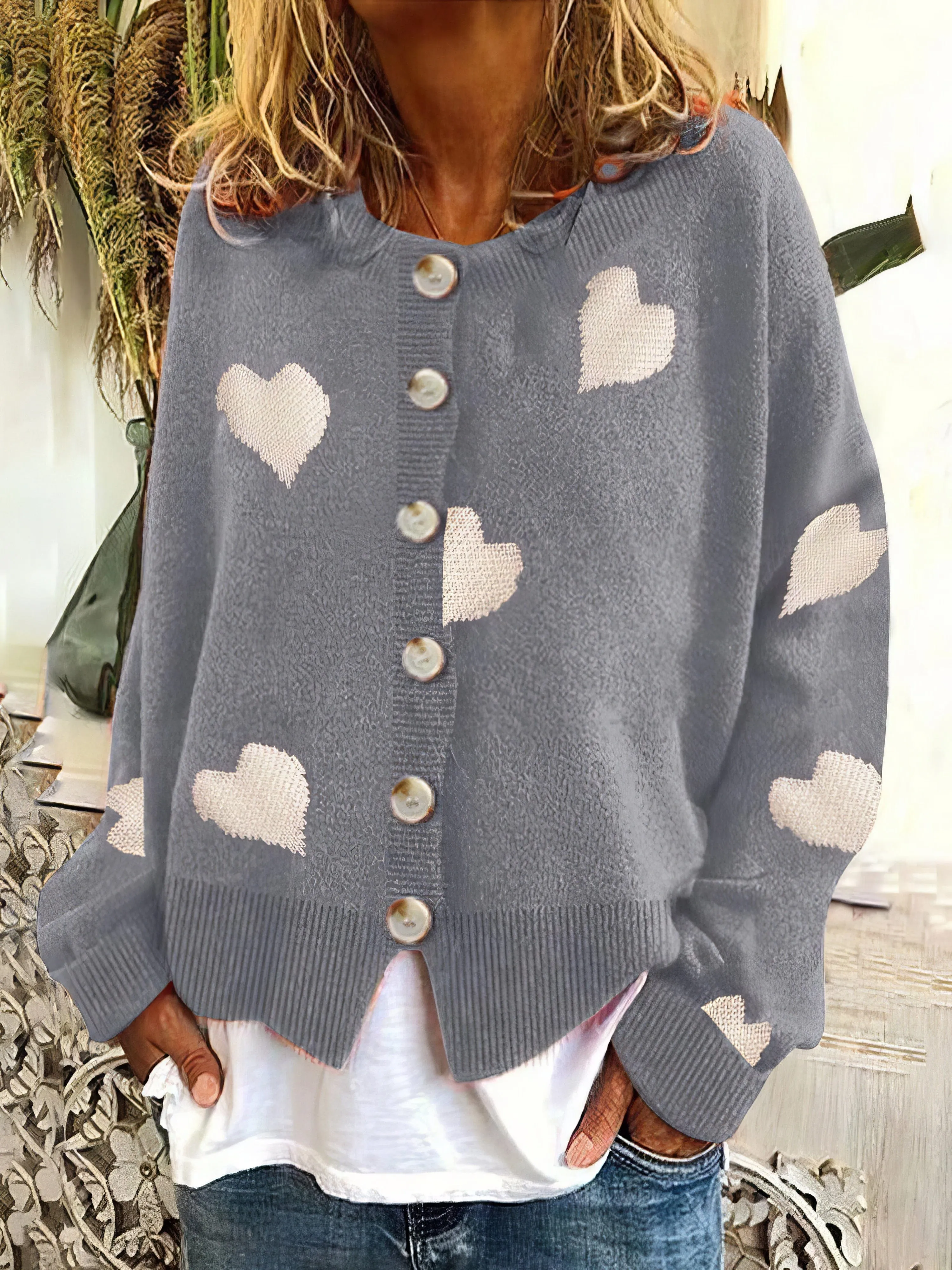 Casual Heart Sweater