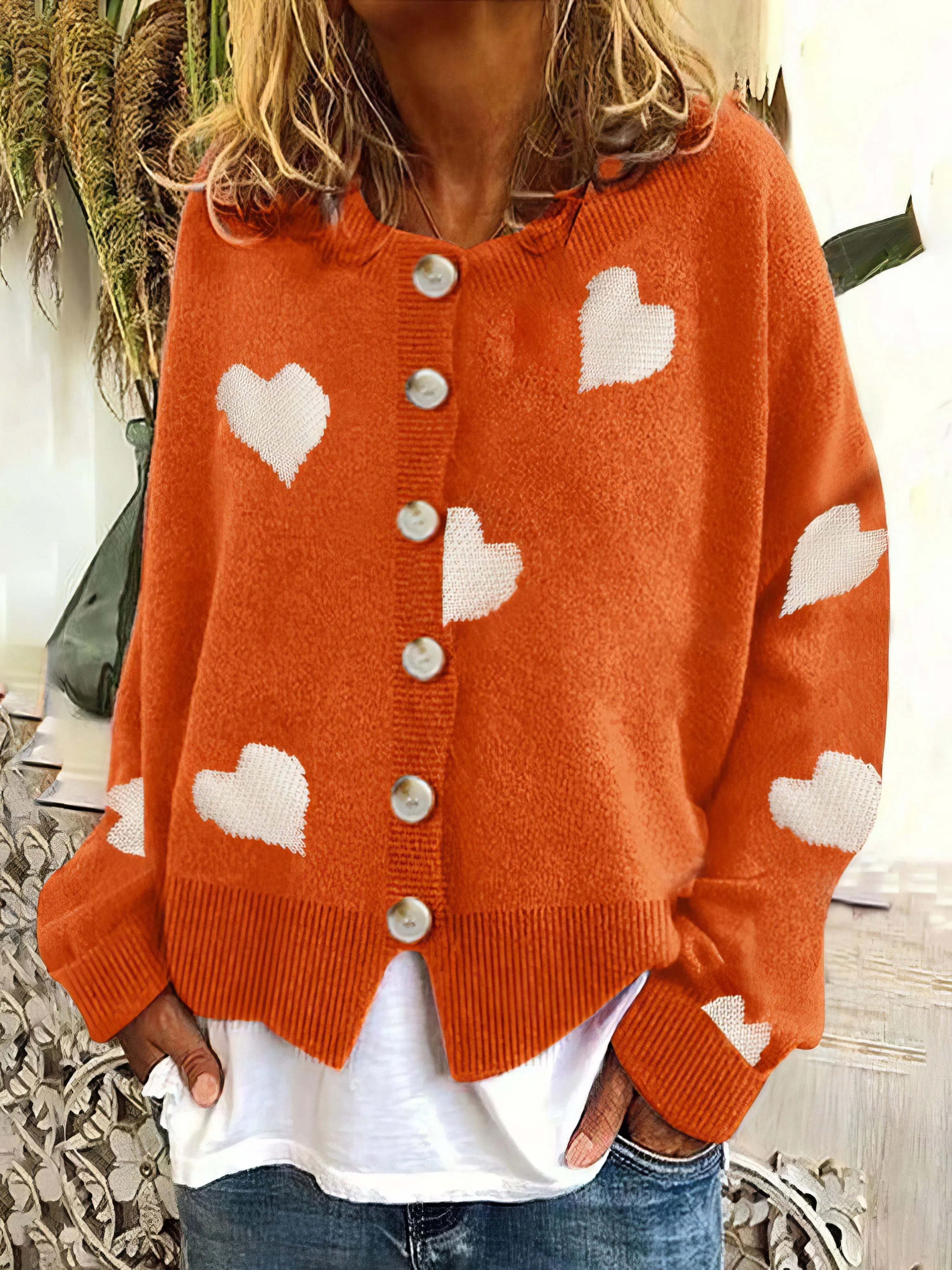 Casual Heart Sweater