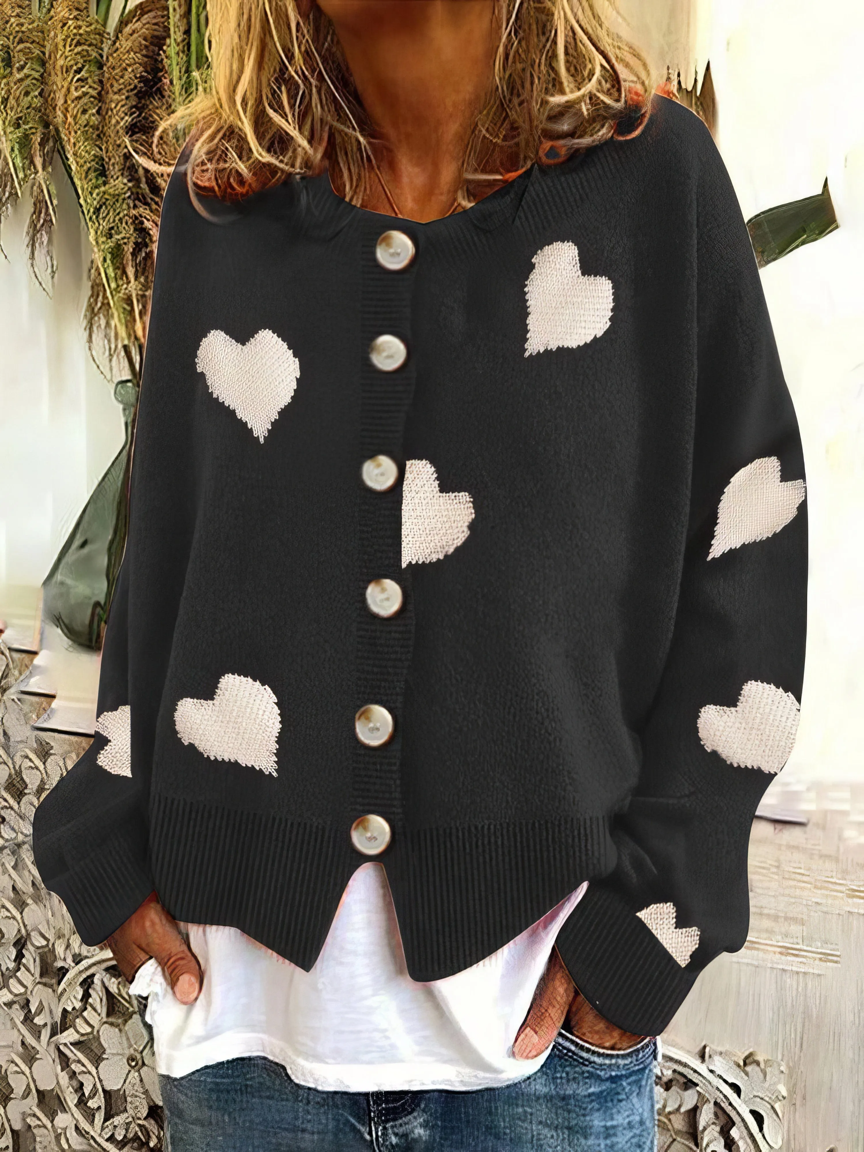 Casual Heart Sweater
