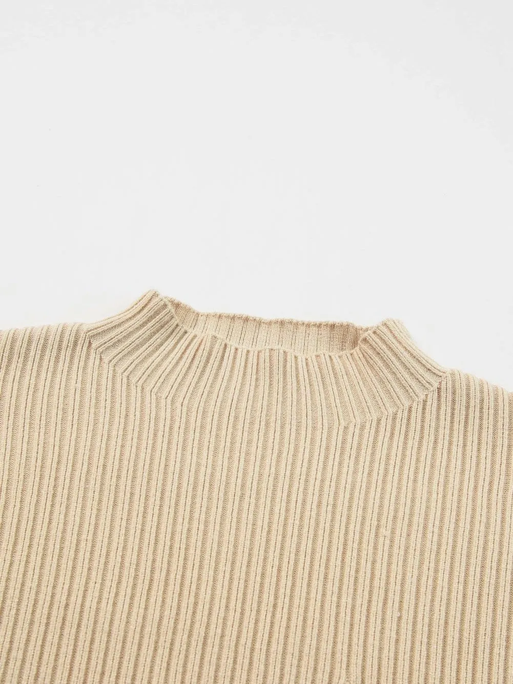 Casual Knit Sweater with Patch Detail