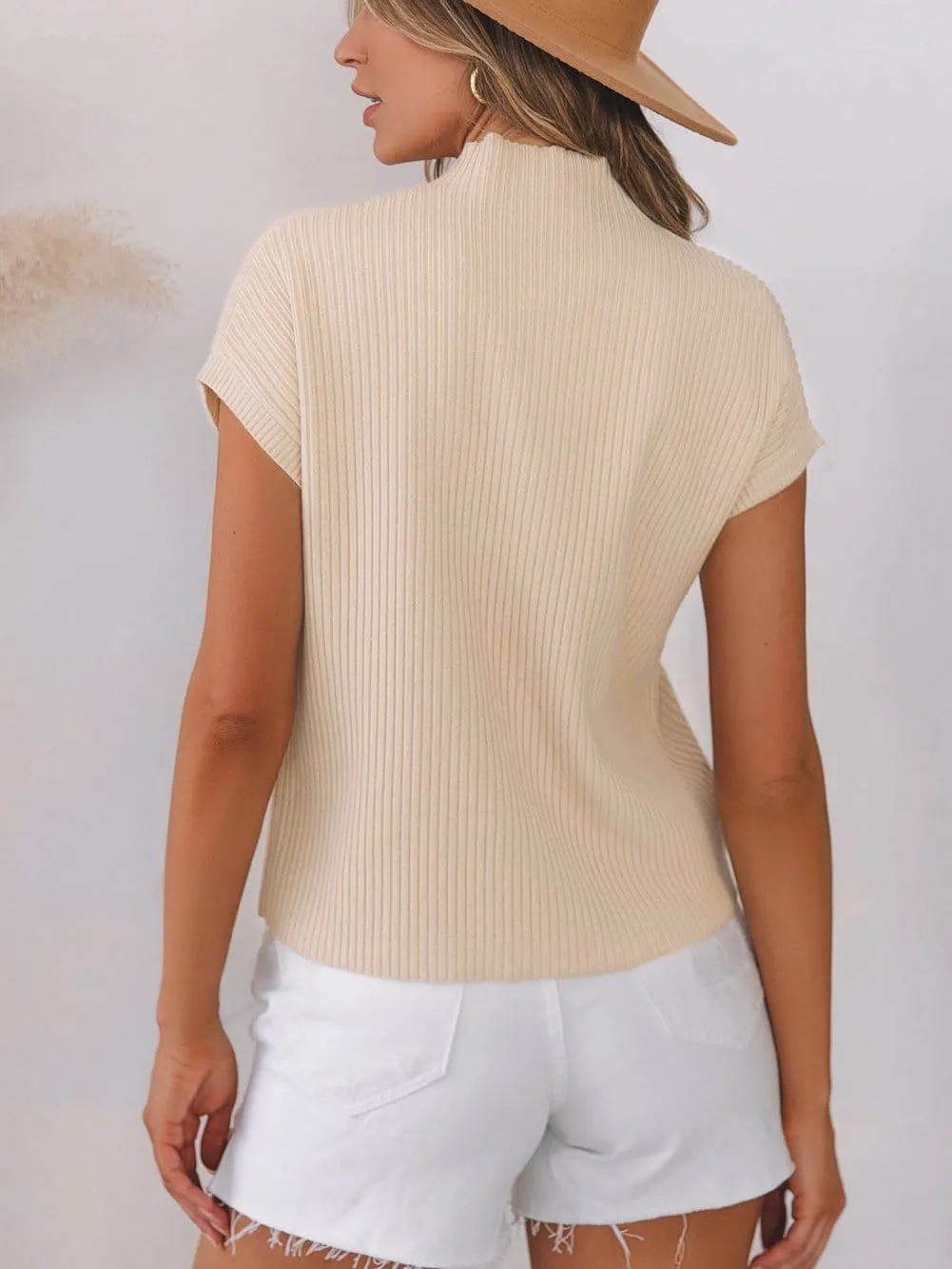 Casual Knit Sweater with Patch Detail