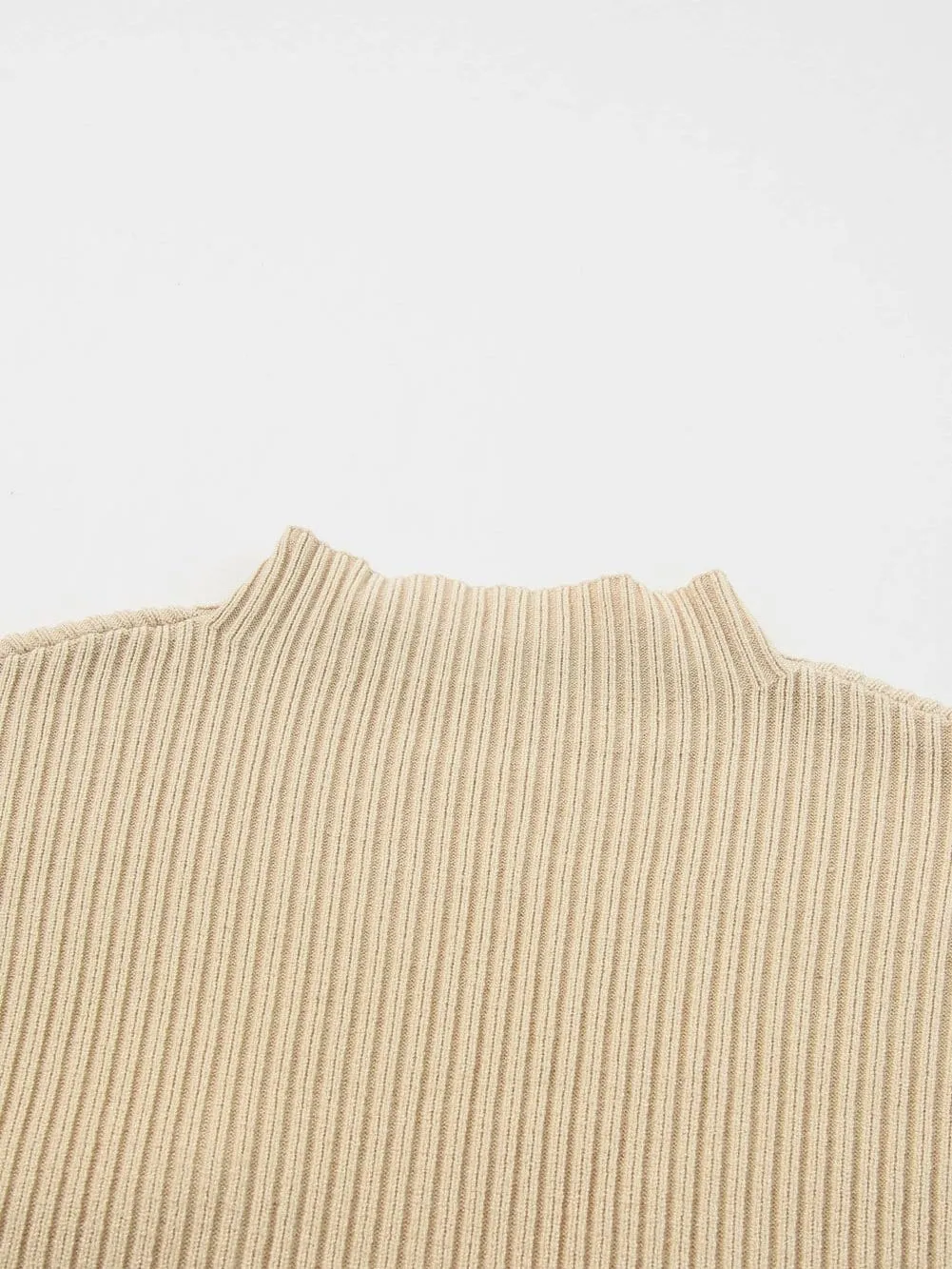 Casual Knit Sweater with Patch Detail