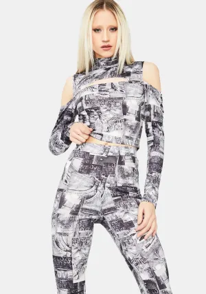 Chill What You Like Printed Pants Set