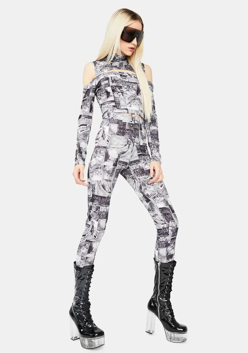 Chill What You Like Printed Pants Set