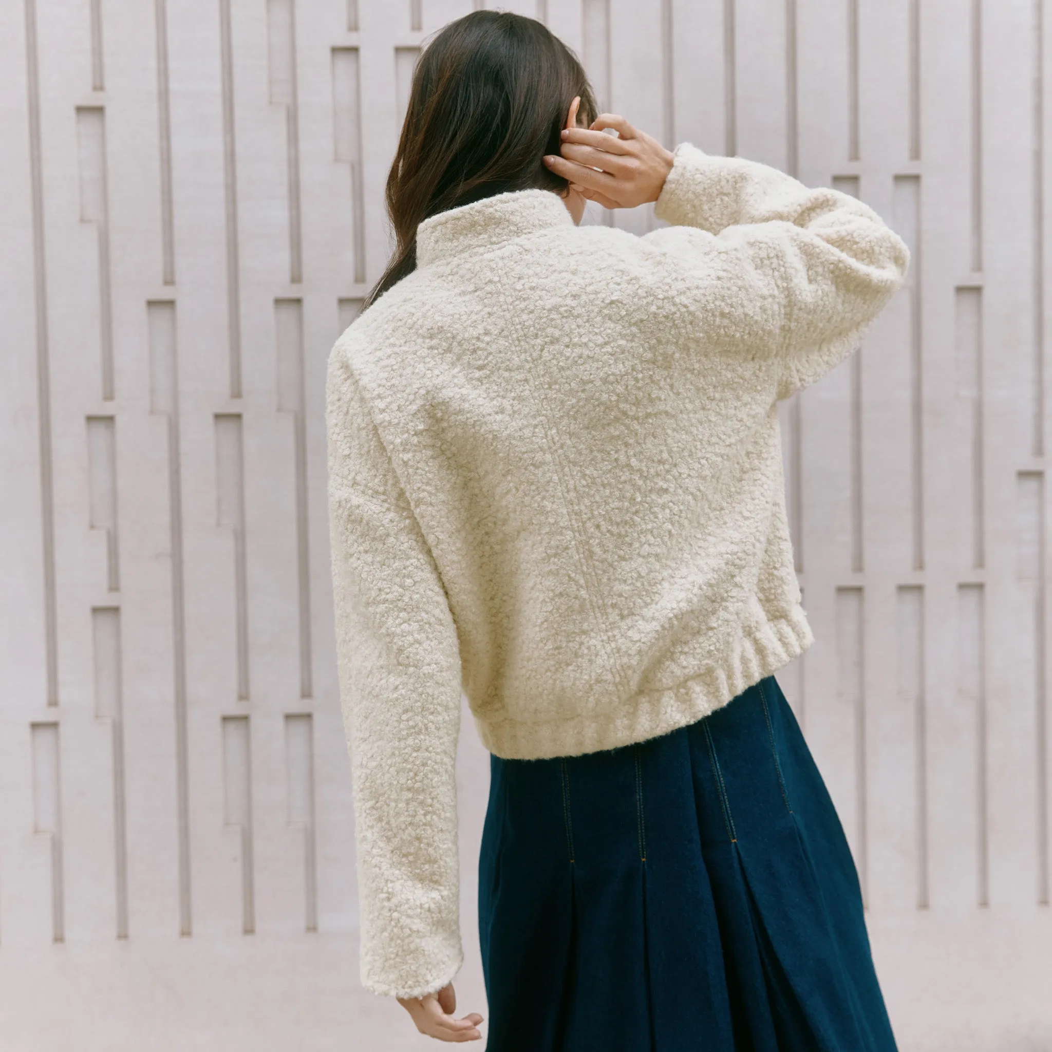 Curly Bomber Jacket