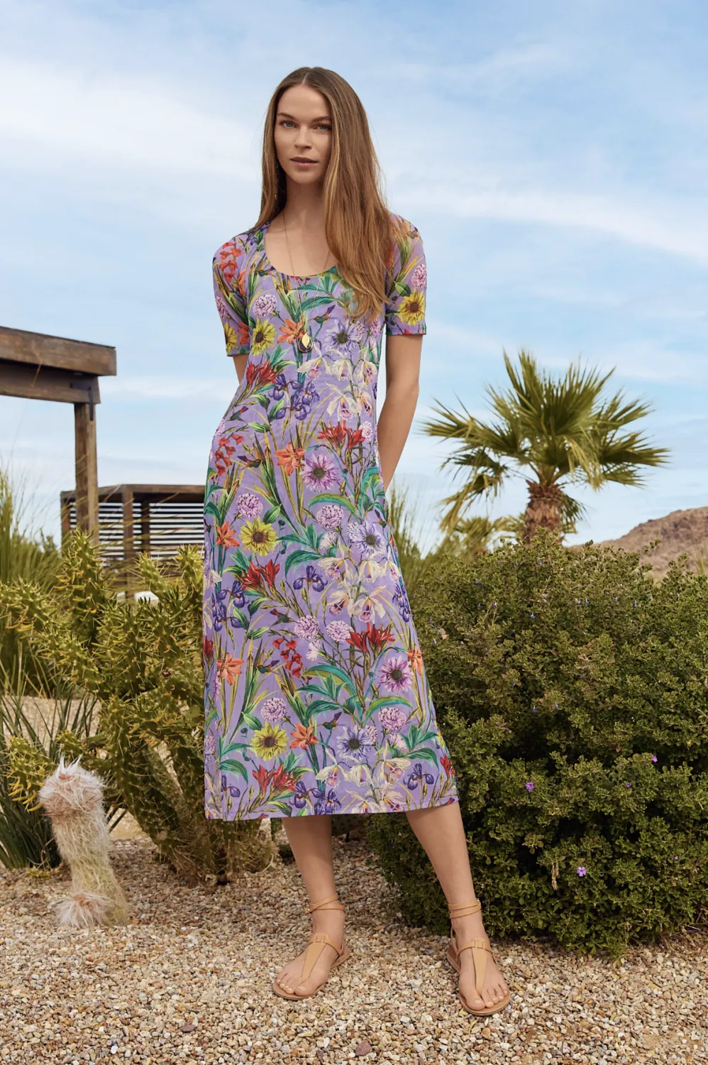 Daphne Mesh Midi Dress