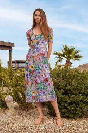 Daphne Mesh Midi Dress