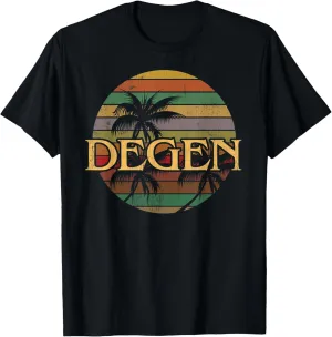 Degen Vintage Used Look Sunset Retro Degenerates T-Shirt