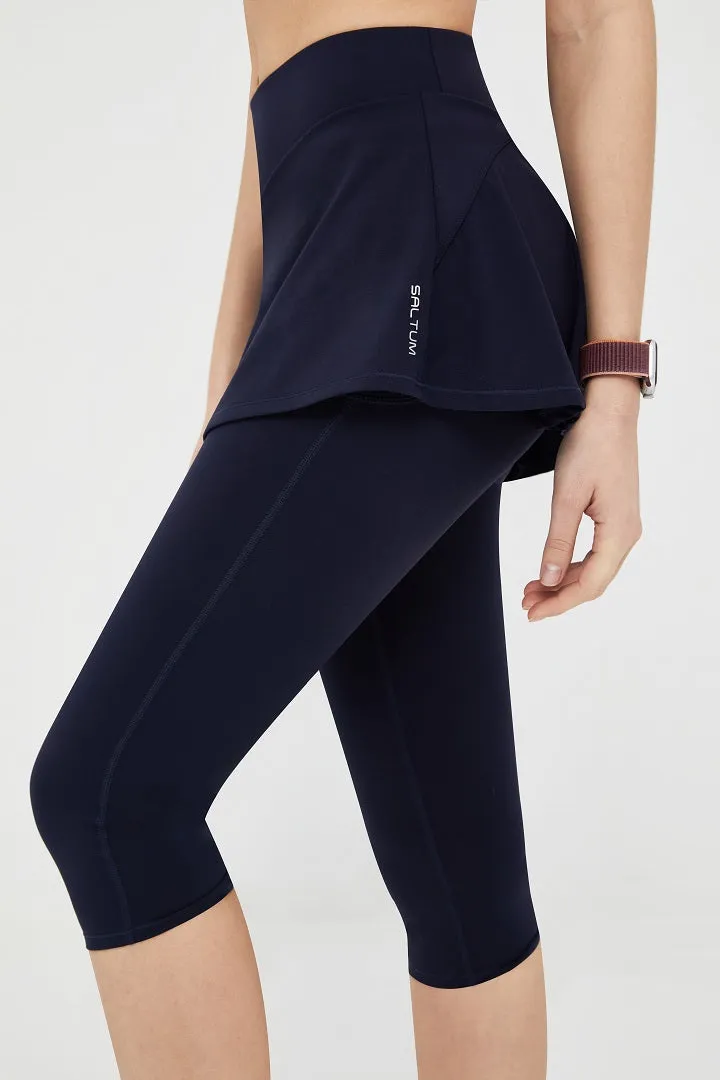 FlexEase™ High-Waist Skirted Capri Legging