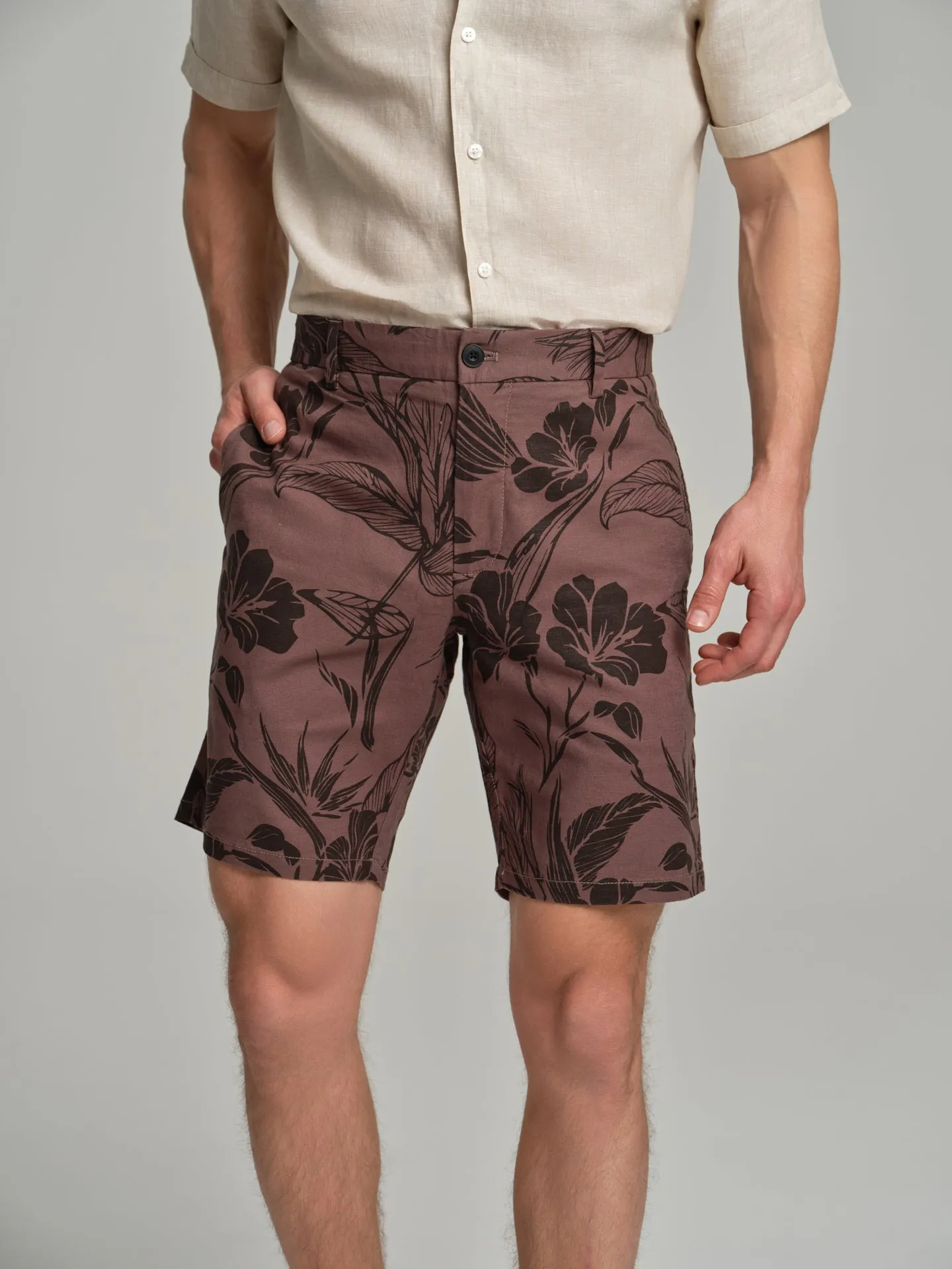 Floral bermuda shorts