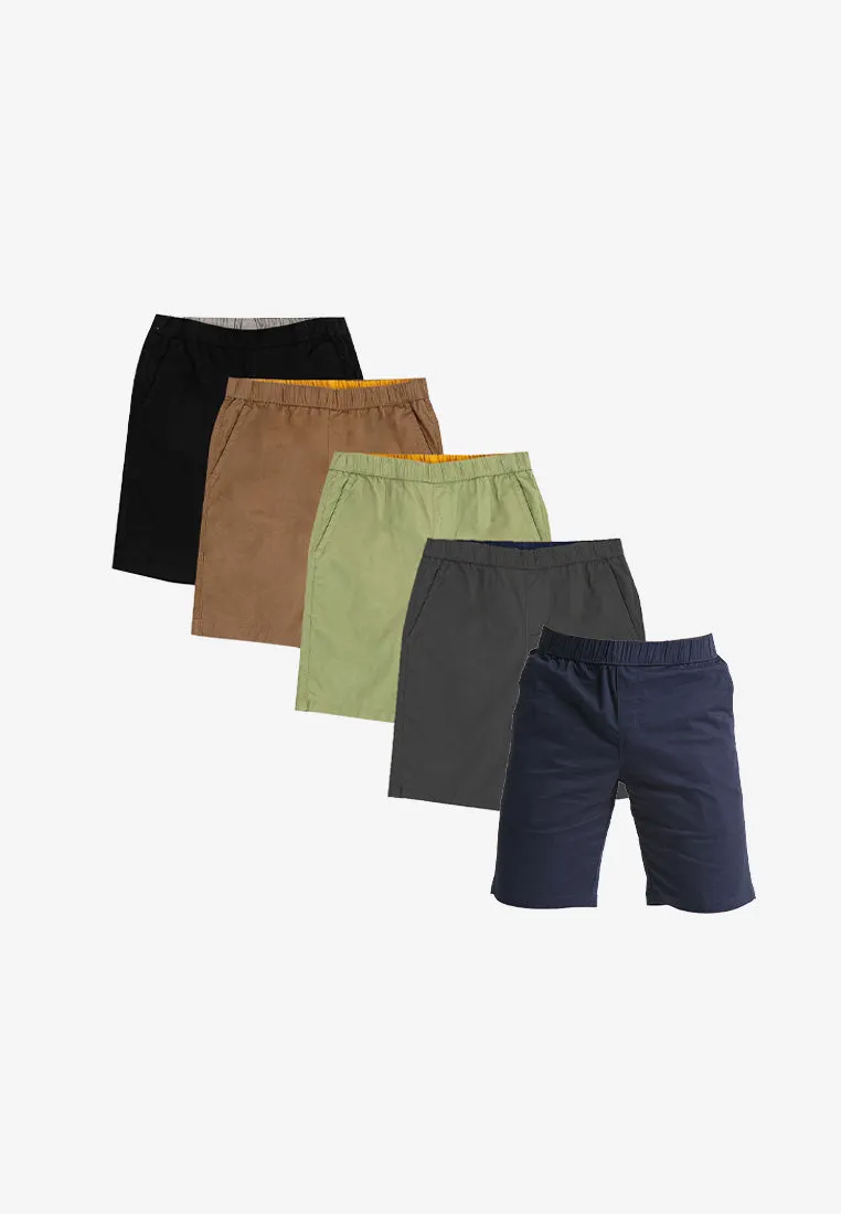 Forest 100% Cotton Twill Stretchable Slim Fit Short Pants Men Casual Shorts | Seluar Pendek Lelaki - 665068