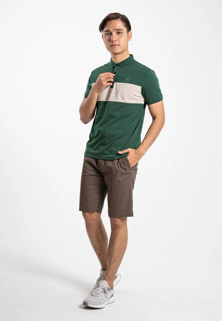 Forest 100% Cotton Twill Stretchable Slim Fit Short Pants Men Casual Shorts | Seluar Pendek Lelaki - 665068