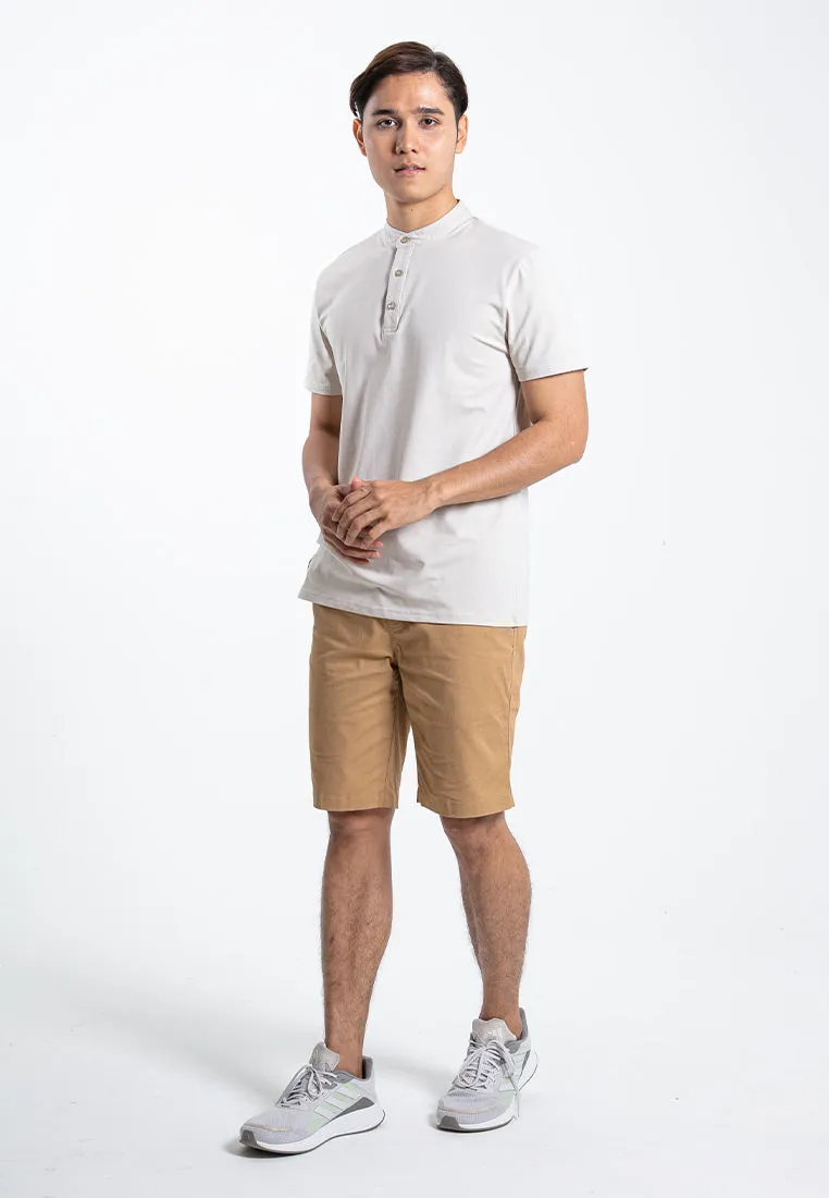 Forest 100% Cotton Twill Stretchable Slim Fit Short Pants Men Casual Shorts | Seluar Pendek Lelaki - 665068