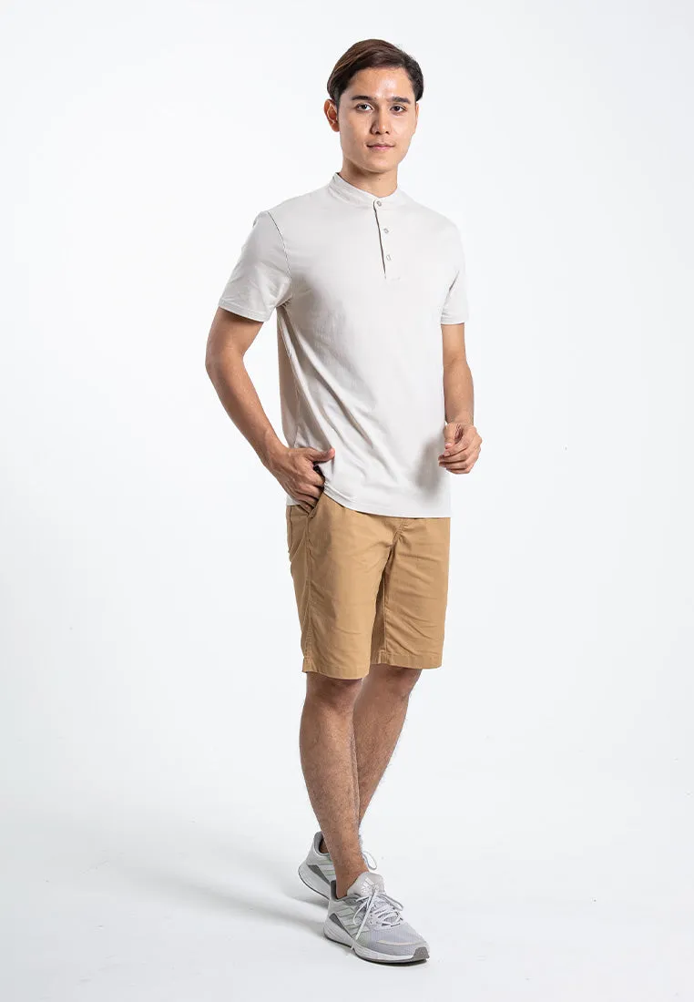 Forest 100% Cotton Twill Stretchable Slim Fit Short Pants Men Casual Shorts | Seluar Pendek Lelaki - 665068