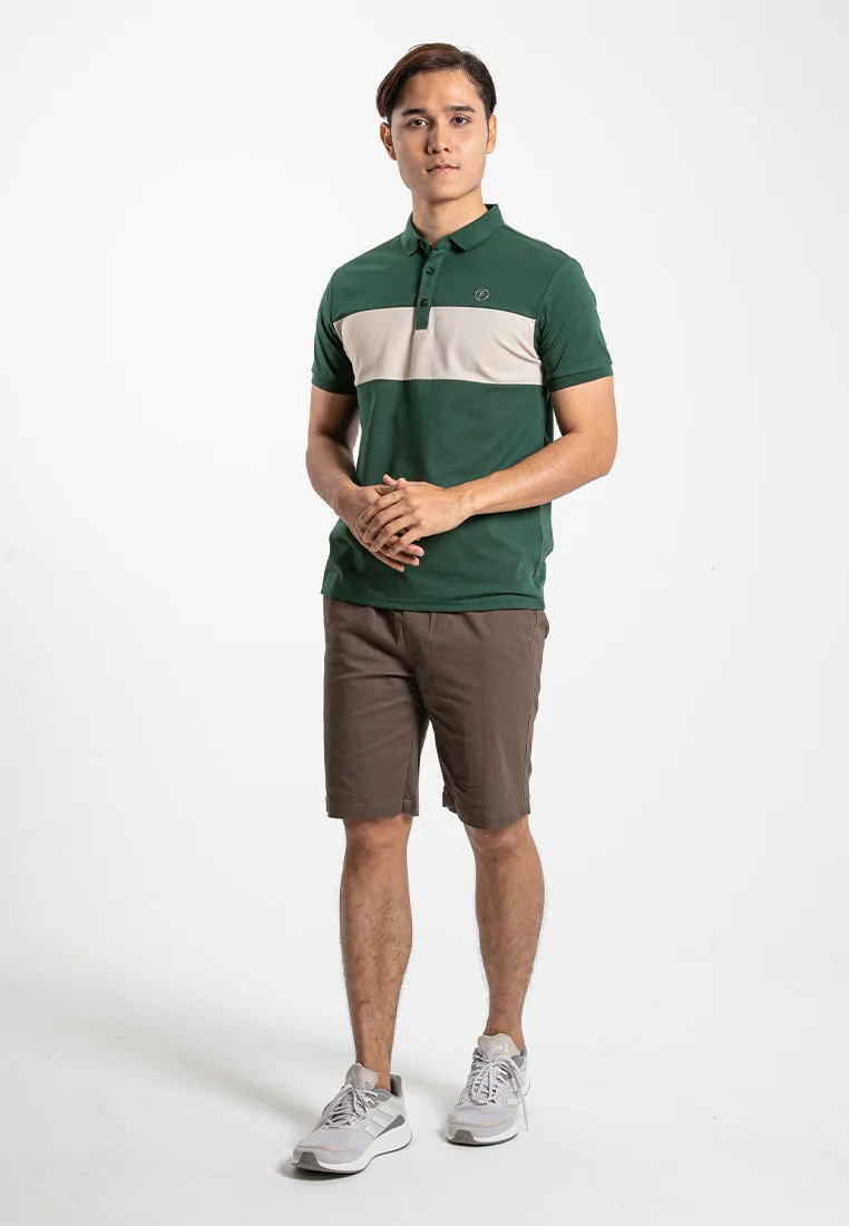 Forest 100% Cotton Twill Stretchable Slim Fit Short Pants Men Casual Shorts | Seluar Pendek Lelaki - 665068