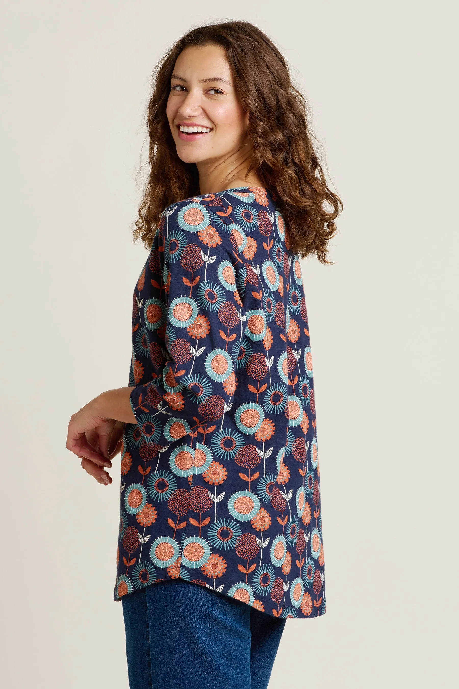 Freya Long Three Quarter Sleeve Tshirt