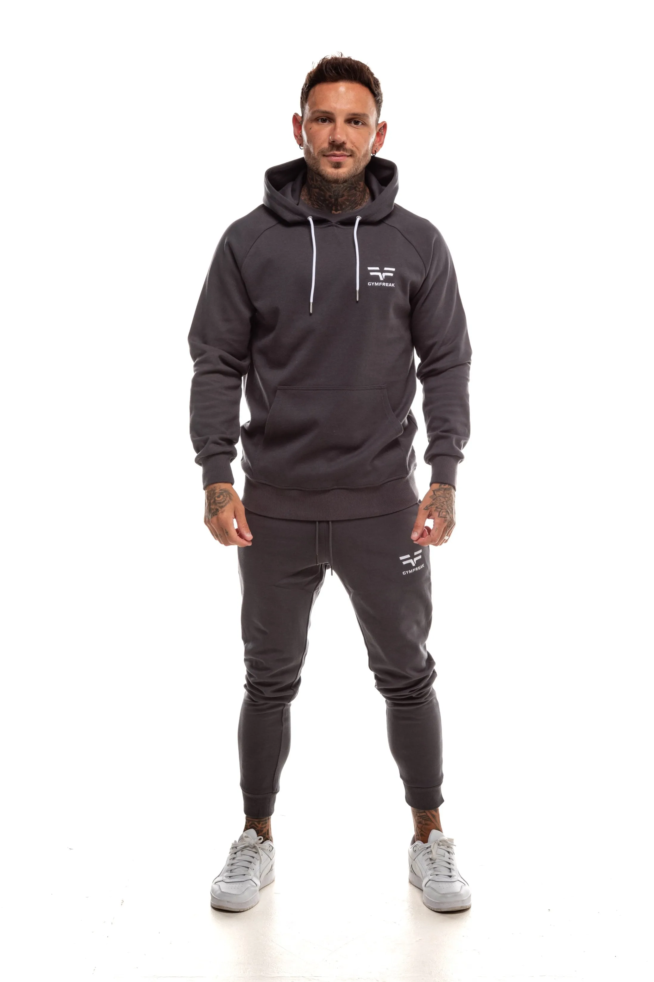 GymFreak Mens Power Hoodie - Charcoal