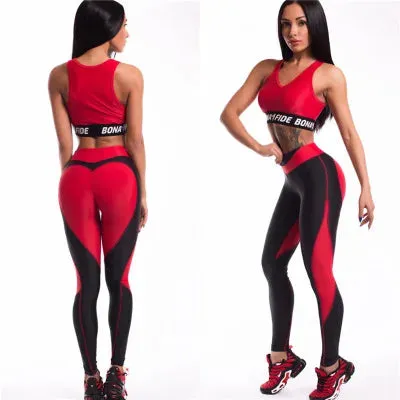 Heart Shape Leggings Women New Red Black Color High Waist