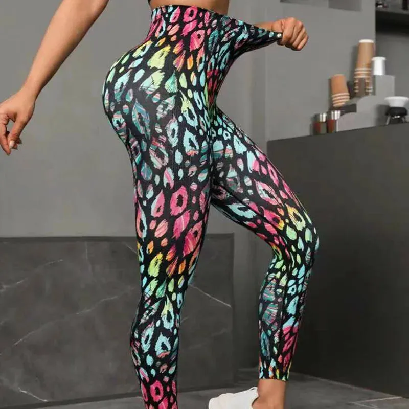 Hip Lifting Seamless Fitness Gym Leggings High Waist Tights