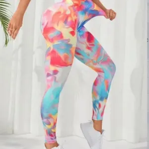 Hip Lifting Seamless Fitness Gym Leggings High Waist Tights