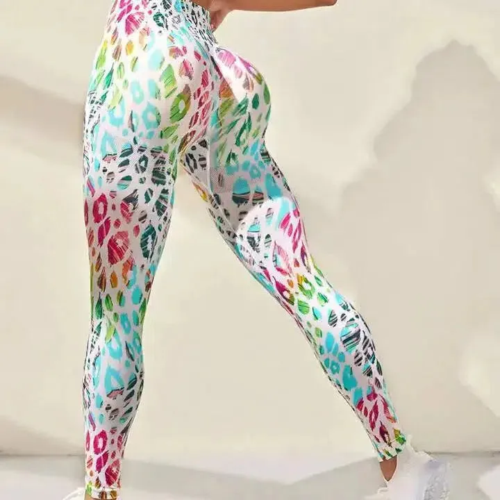 Hip Lifting Seamless Fitness Gym Leggings High Waist Tights