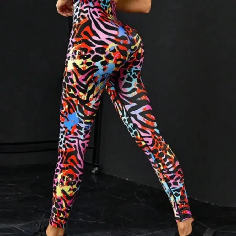 Hip Lifting Seamless Fitness Gym Leggings High Waist Tights