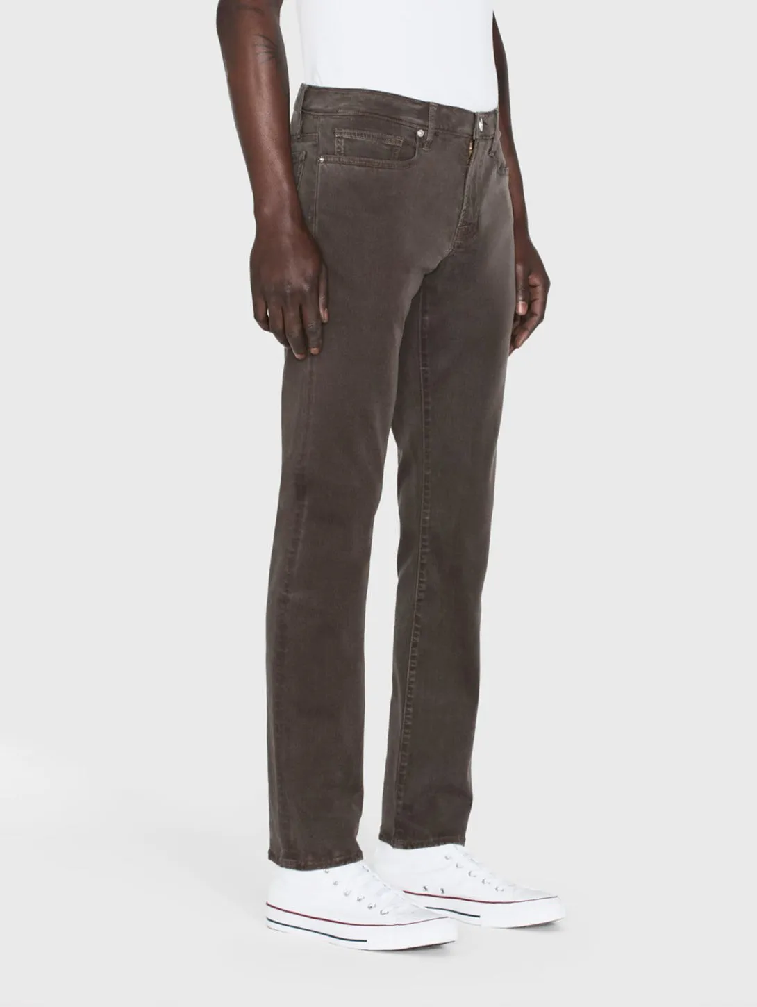 L'Homme Slim Twill Pant - Mocha