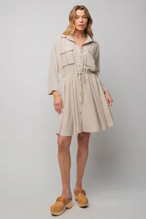 Lounge Khaki Cargo Dress