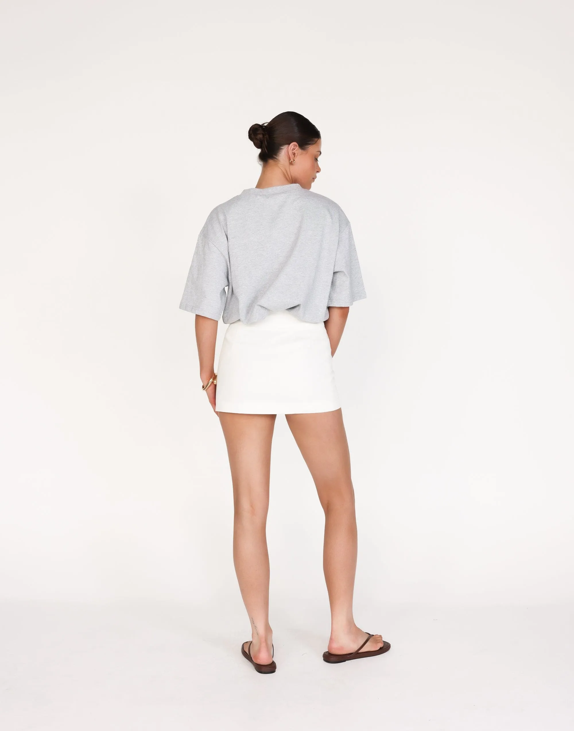Luca Oversized Tee (Grey Marle)