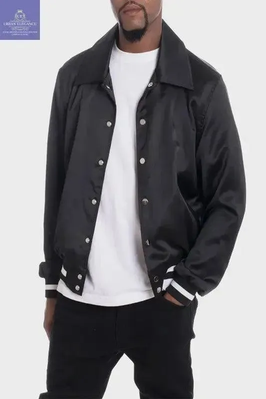 LUXURY Satin Bomber Jacket
