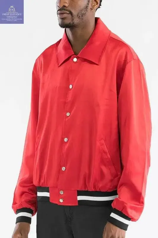 LUXURY Satin Bomber Jacket