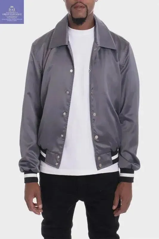 LUXURY Satin Bomber Jacket