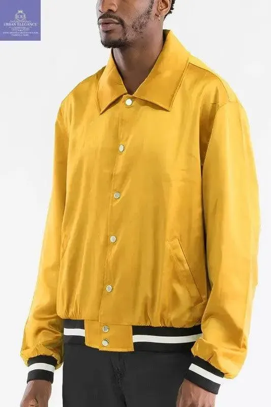 LUXURY Satin Bomber Jacket