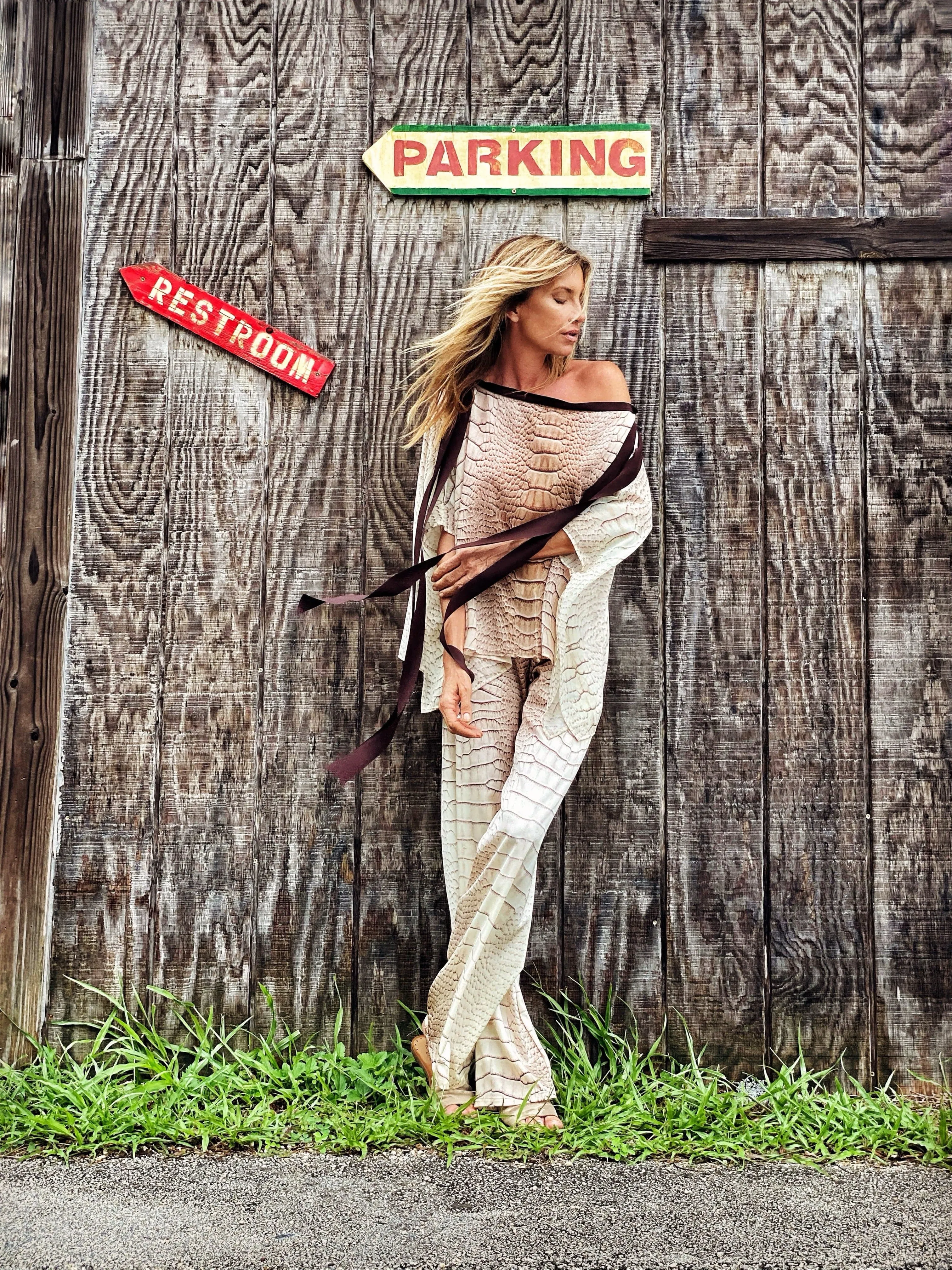 Mariah Top Alligator